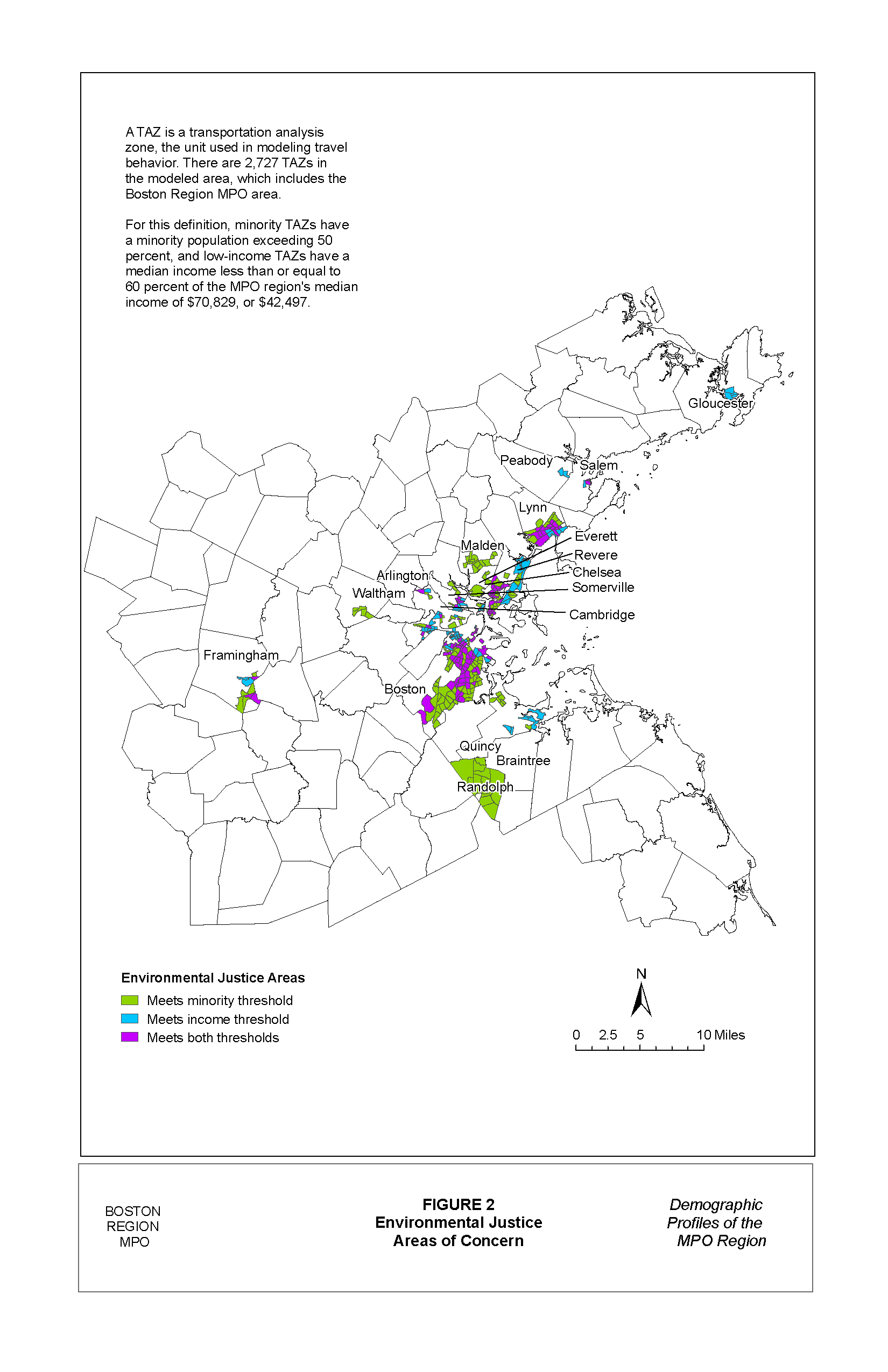 Figure 2: Environmental Justice Areas of Concern.MAP